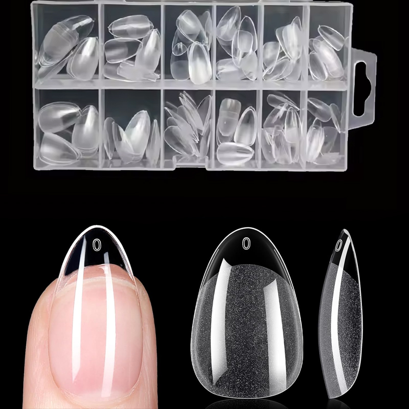 Resin Art Use - Ультракороткие накладные ногти X-образной формы в