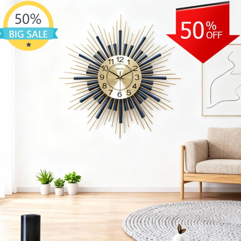 Resin Art Wall Clock - Современные роскошные настенные часы для гостиной,