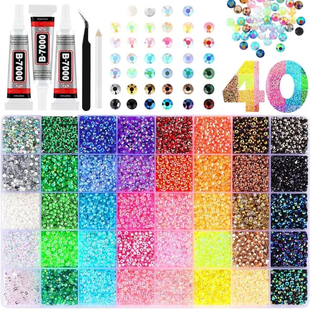 Resin Art Price - Набор разноцветных полимерных страз для декора,