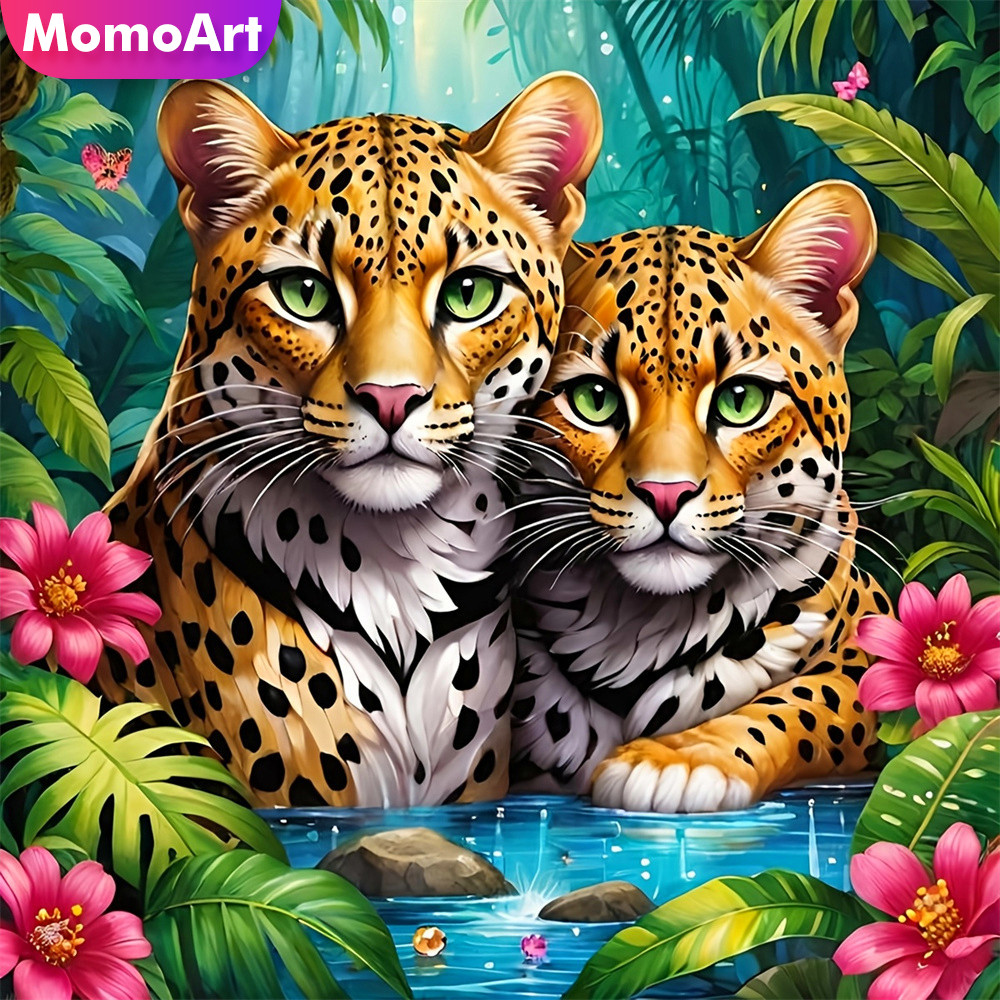 Resin Art Price - Алмазная вышивка Momoart: Тигр, акриловые материалы