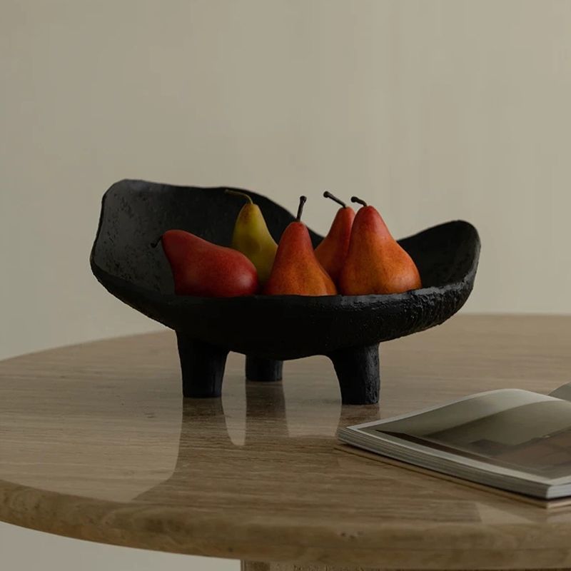 Черная фруктовница из смолы, п – обзор и цена Resin Art Wooden Tray