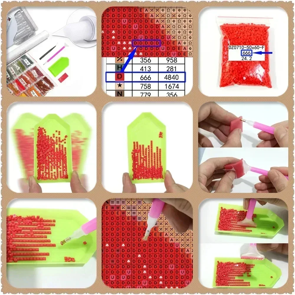 Набор для алмазной вышивки с и – обзор и цена Resin Art Home Decor