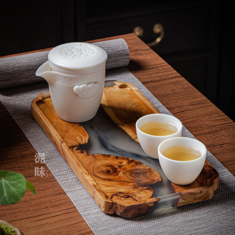Чайный поднос в японском дзен- – обзор и цена Resin Art Wooden Tray