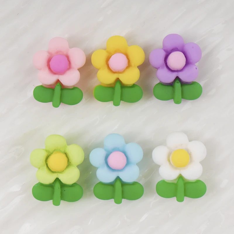20/100 шт. мини цветы DIY реме – обзор и цена Resin Art Earrings Material