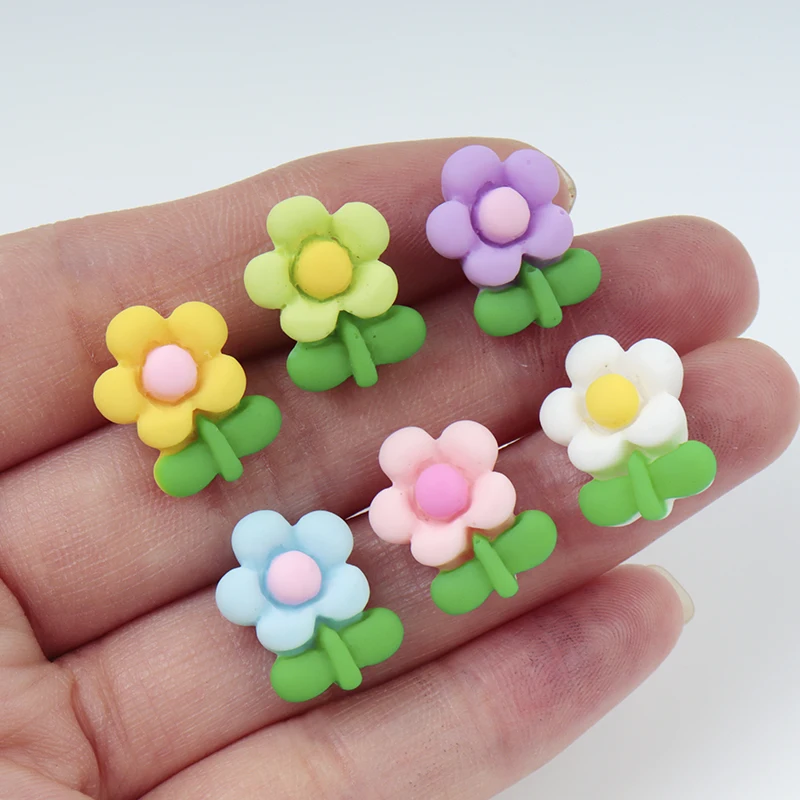 20/100 шт. мини цветы DIY реме – обзор и цена Resin Art Earrings Material