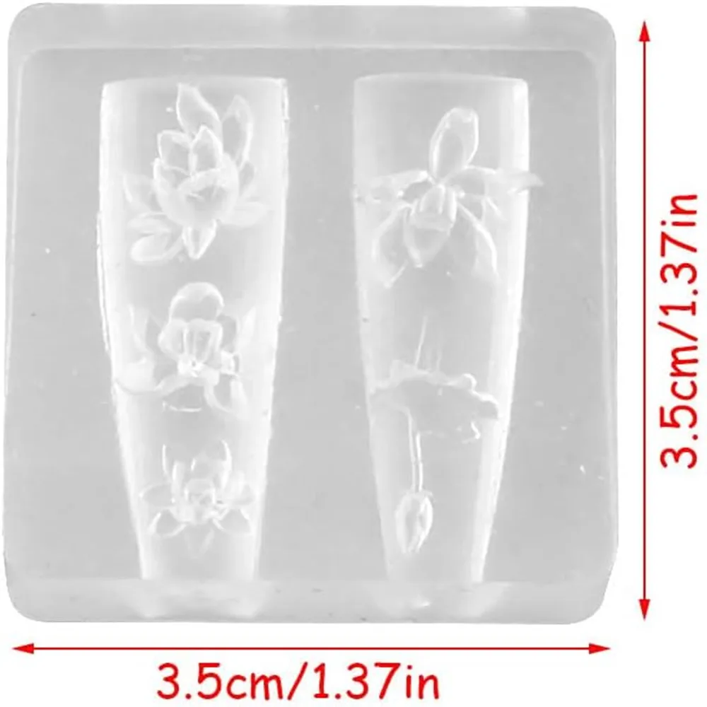 3D шипы дизайн ногтей силиконо – обзор и цена Resin Art Templates Free
