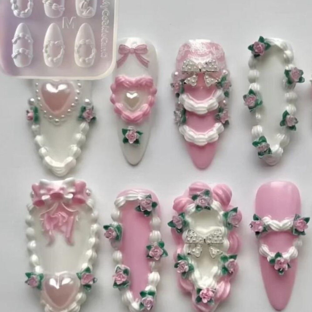 1 шт. 3D французский крем для  – обзор и цена Resin Art Templates Free