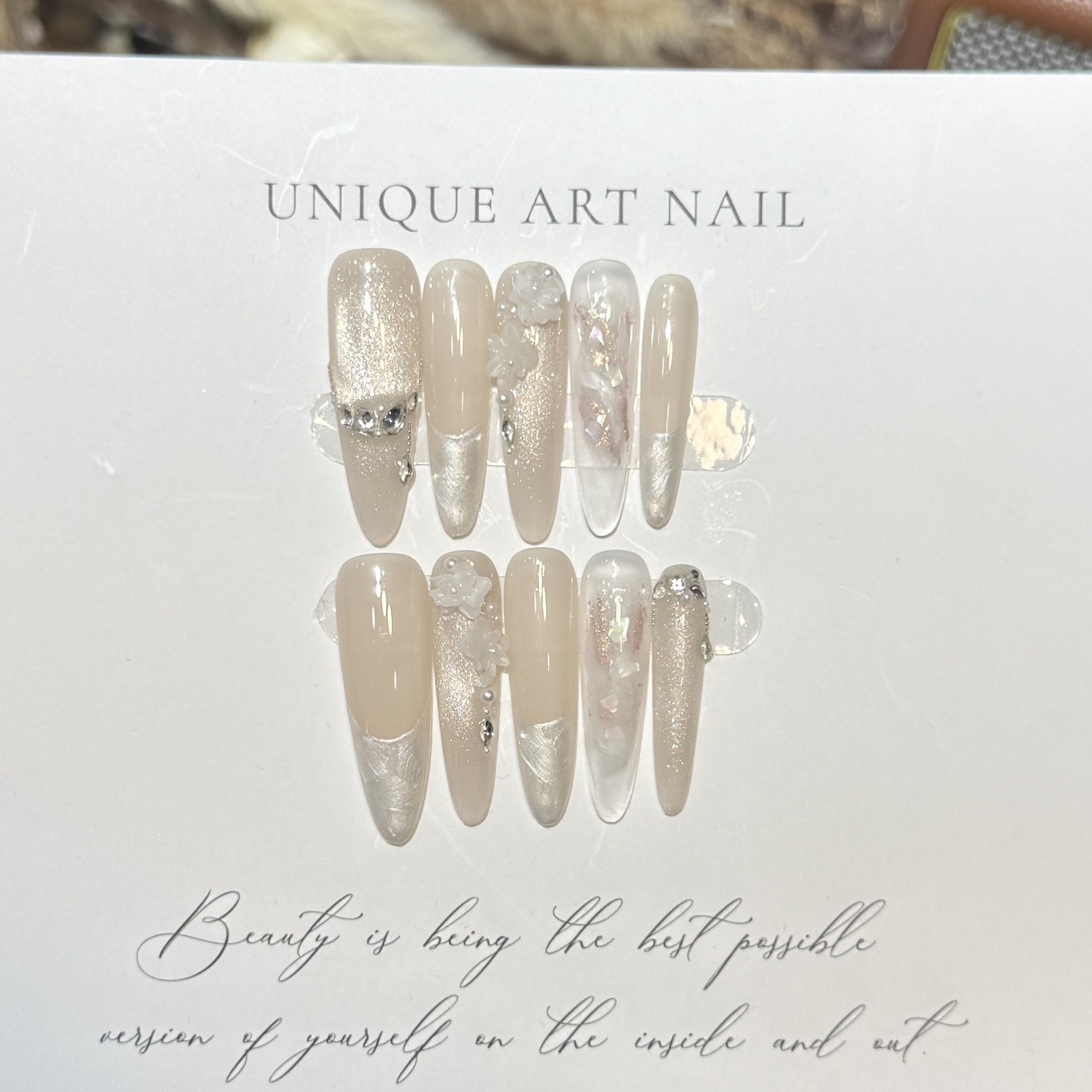 Press On Nails 10 шт. фиолетов – обзор и цена Resin Art And Deco