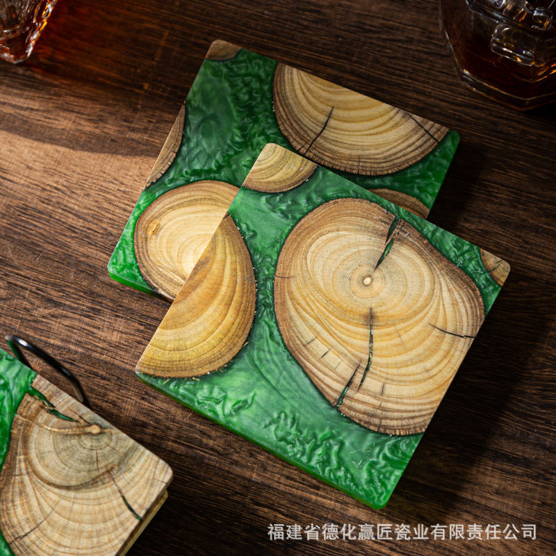 Чайный поднос Zen Ink-Art Dry  – обзор и цена Resin Art Wooden Tray