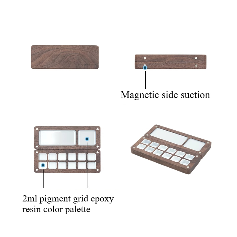 Коробка для акварельных пигмен – обзор и цена Resin Art Wooden Tray