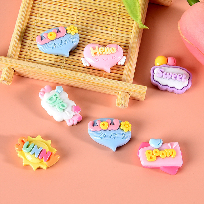 10/20/30 шт. милые плоские смо – обзор и цена Resin Art Letter Keychain