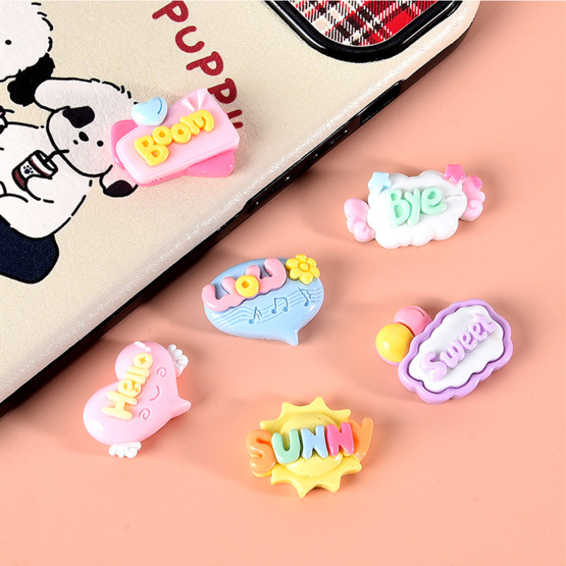 10/20/30 шт. милые плоские смо – обзор и цена Resin Art Letter Keychain