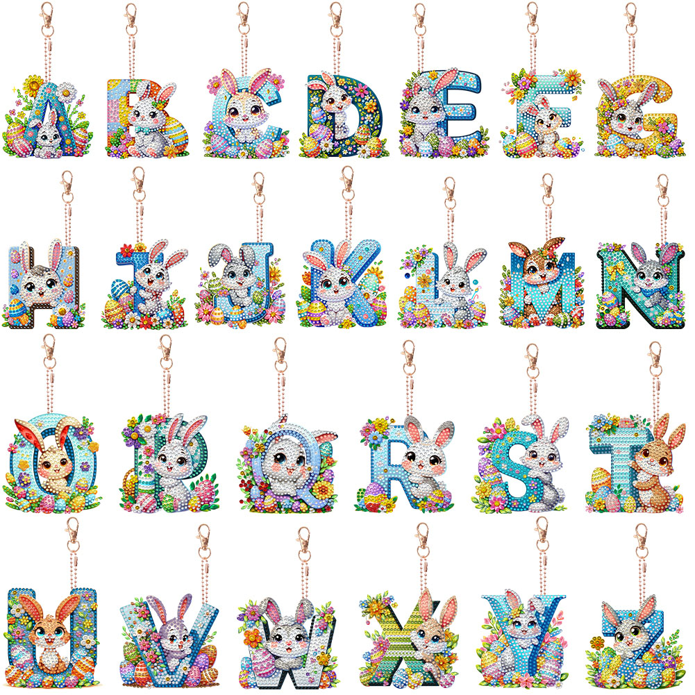 Наборы для создания брелоков с – обзор и цена Resin Art Letter Keychain