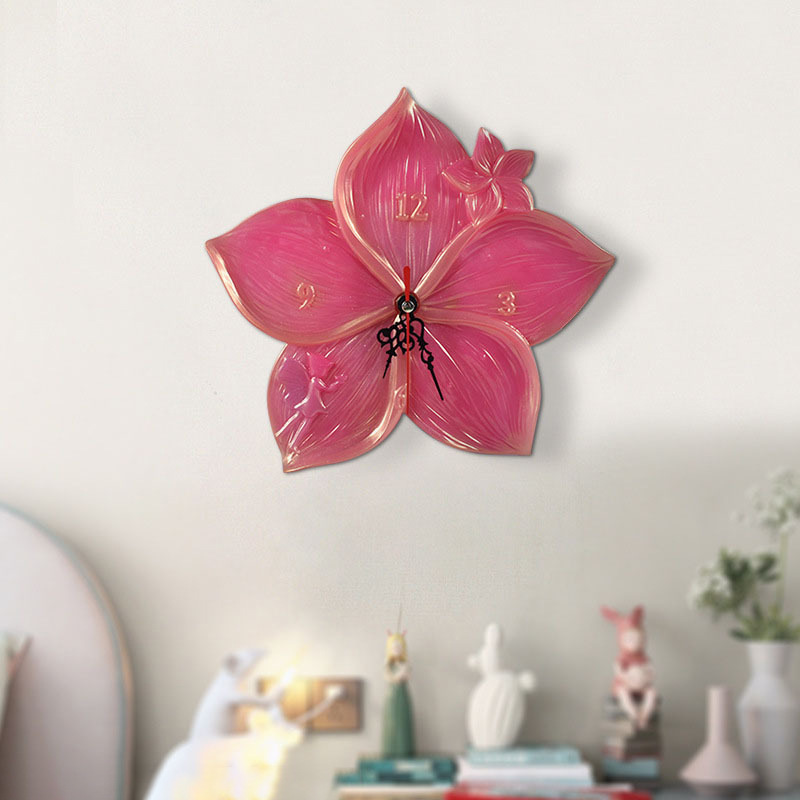 Карта мира Лист лотоса Сакура  – обзор и цена Resin Art Wall Clock