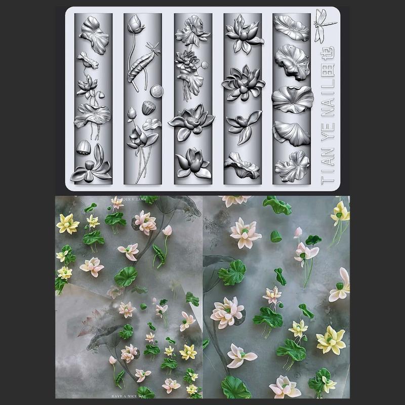 Цветочная серия 3D изогнутая ф – обзор и цена Resin Art Templates Free