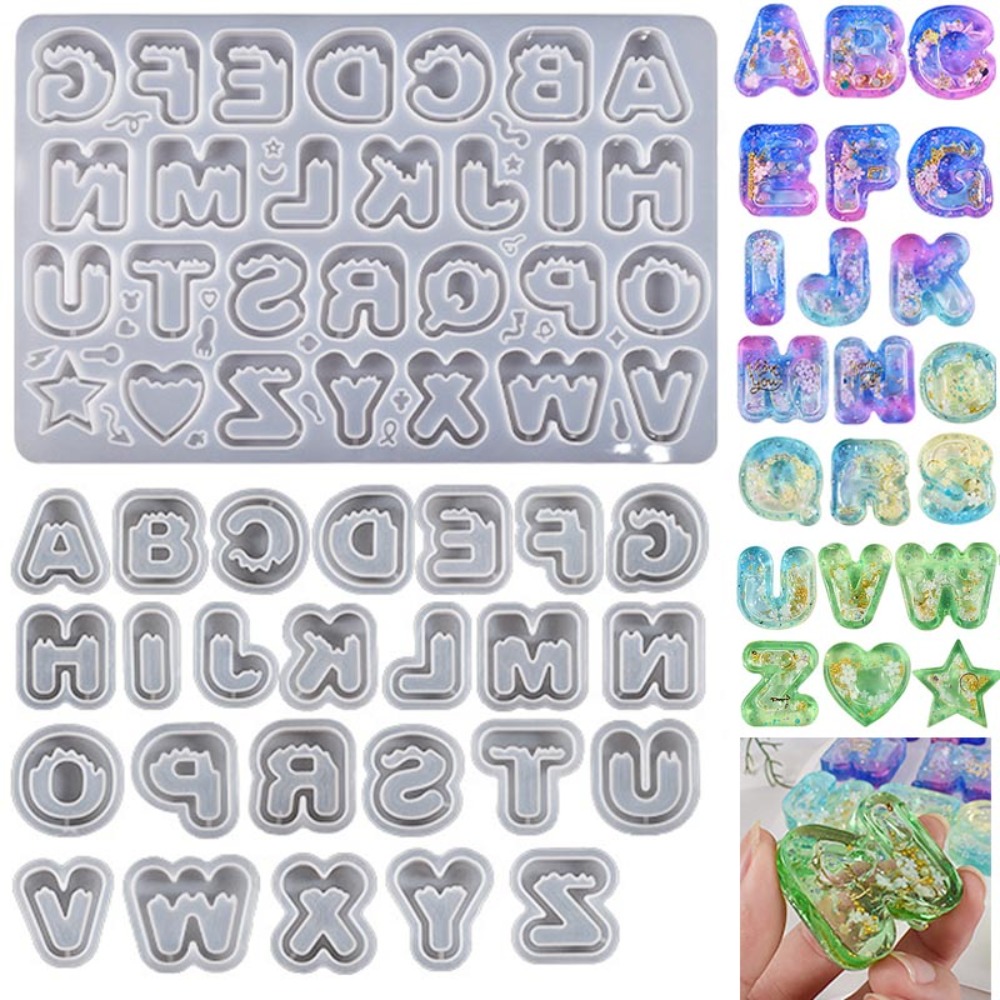 Силиконовая форма для литья из – обзор и цена Resin Art Letter Keychain