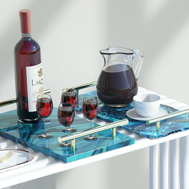 Поднос из эпоксидной смолы, си – обзор и цена Resin Art Price
