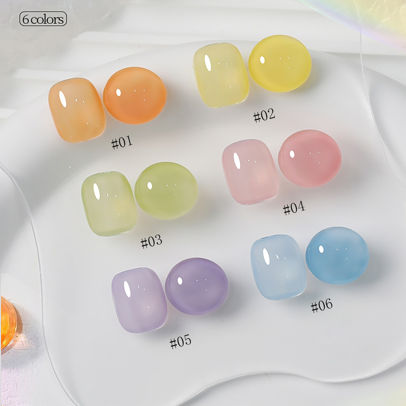 1-6 шт. Новые гель-лаки PSK Ma – обзор и цена Resin Art Price