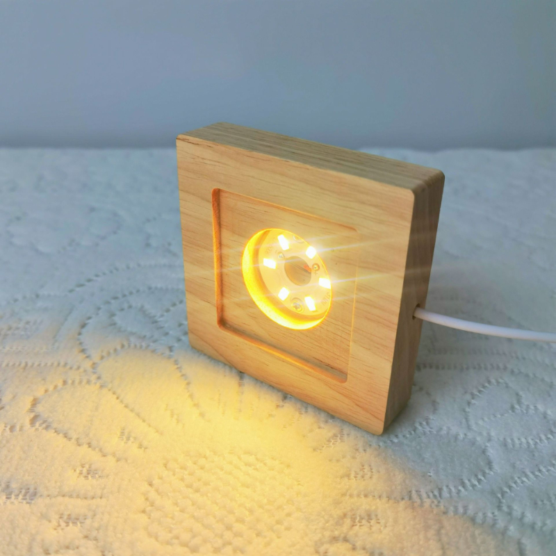 Квадратные светодиодные фонари – обзор и цена Resin Art Wooden Tray