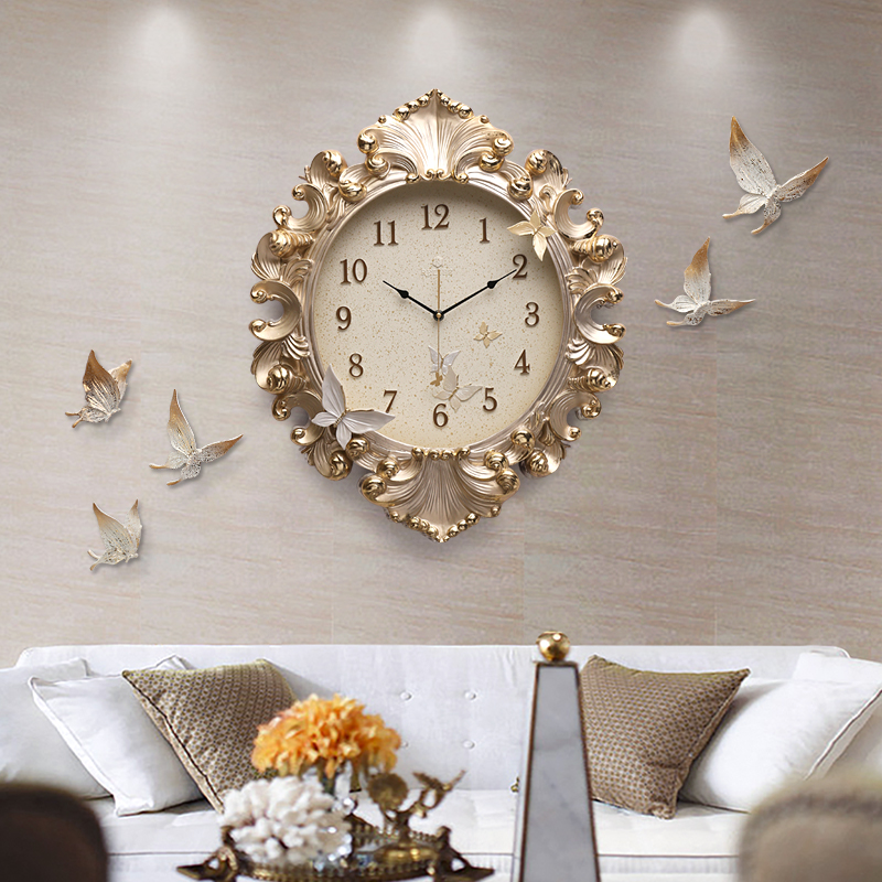 Настенные часы в европейском с – обзор и цена Resin Art Wall Clock